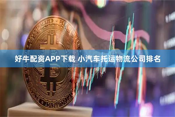 好牛配资APP下载 小汽车托运物流公司排名